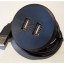 Tomada USB/TIPO C de embutir preta (18 unidades)